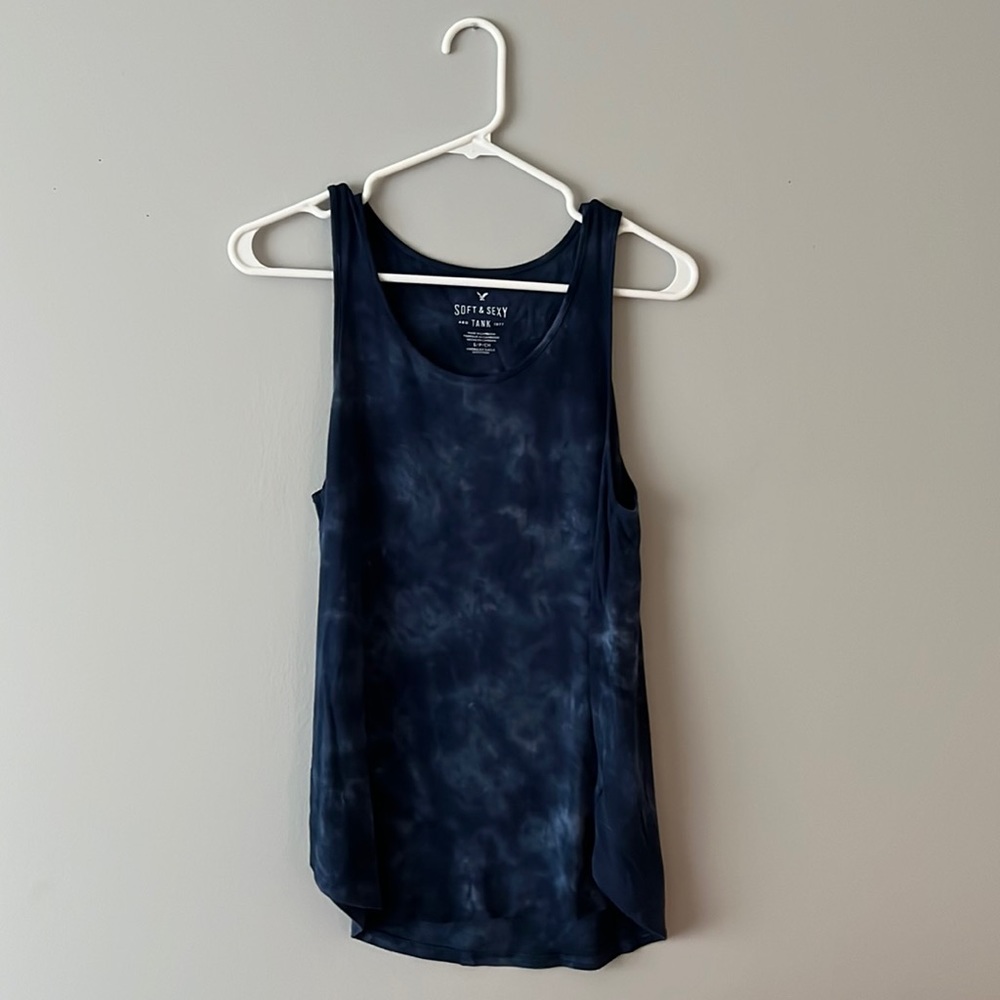 American Eagle Soft & Sexy Navy Tank Top